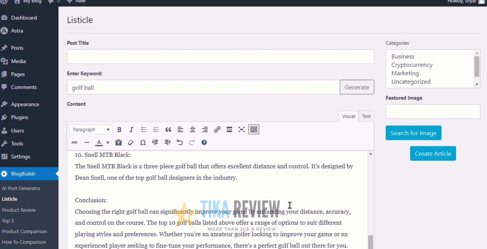 BlogBuildr AI Review: AI-Driven Affiliate Site Builder