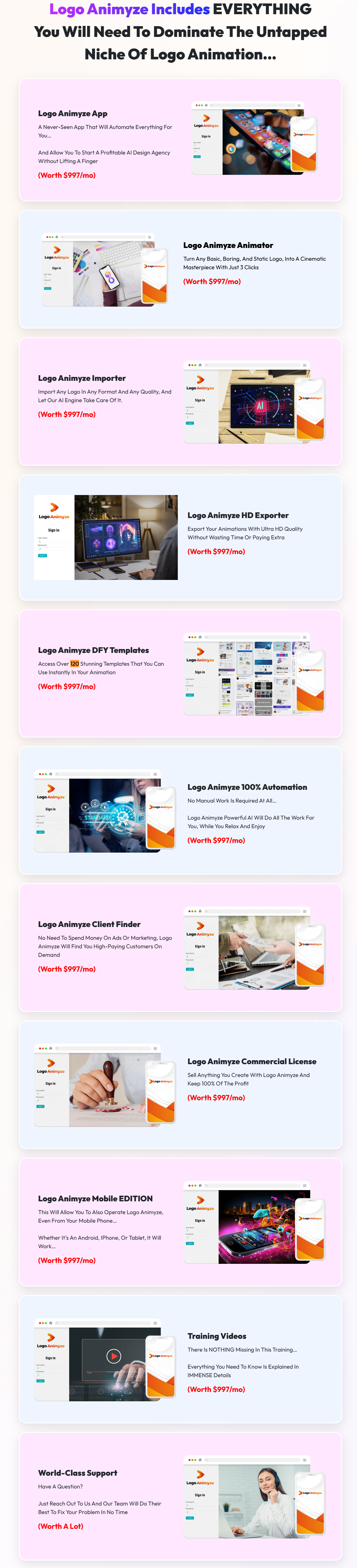 The Features of Logo Animyze