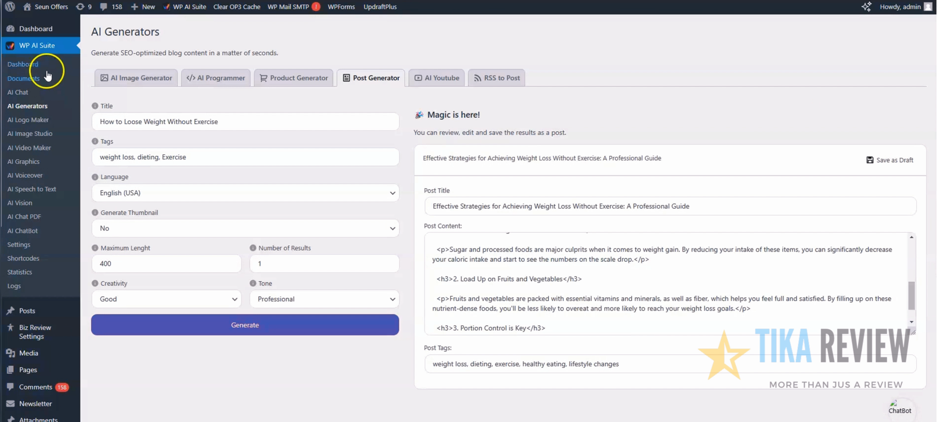 WP AI Suite Review: All-in-One AI for WordPress Users