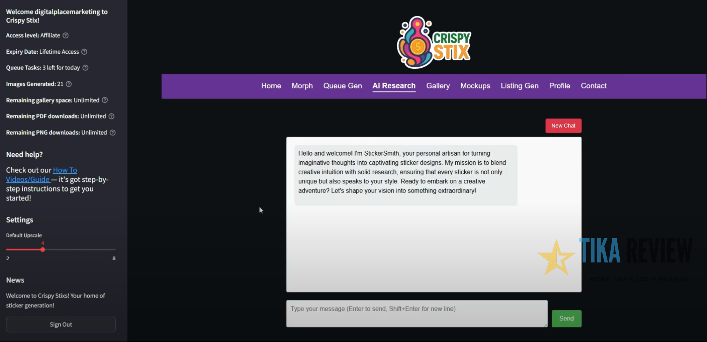 Crispy Stix Review: Easy Sticker Maker for Passive Income 13 Crispy Stix Demo