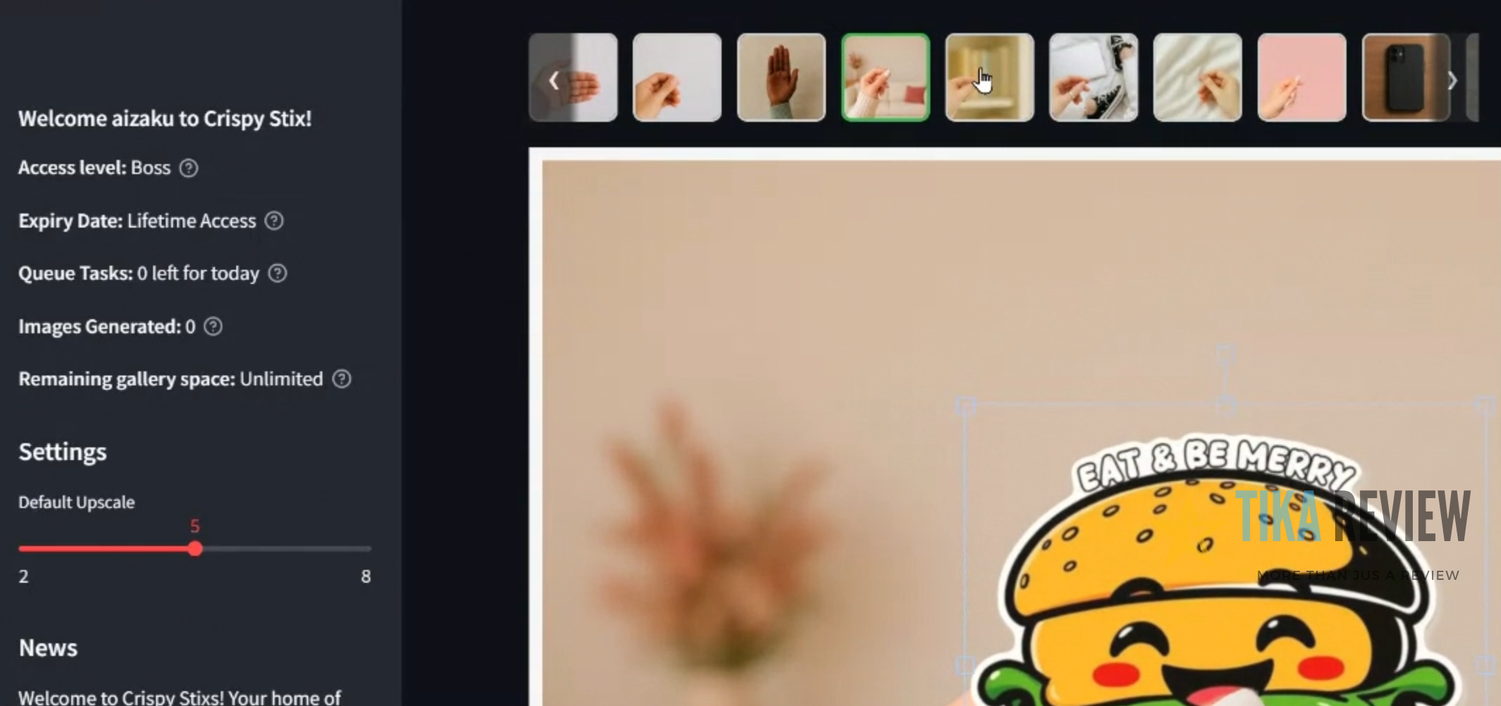 Crispy Stix Review: Easy Sticker Maker for Passive Income 15 Crispy Stix Demo