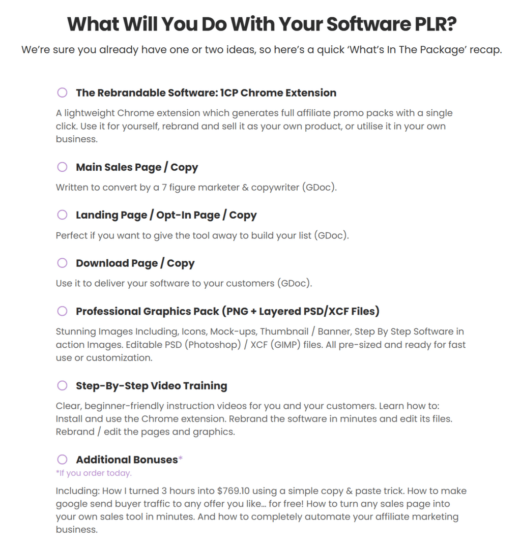 1CP Software PLR Review: Affiliate Promo Creator with PLR