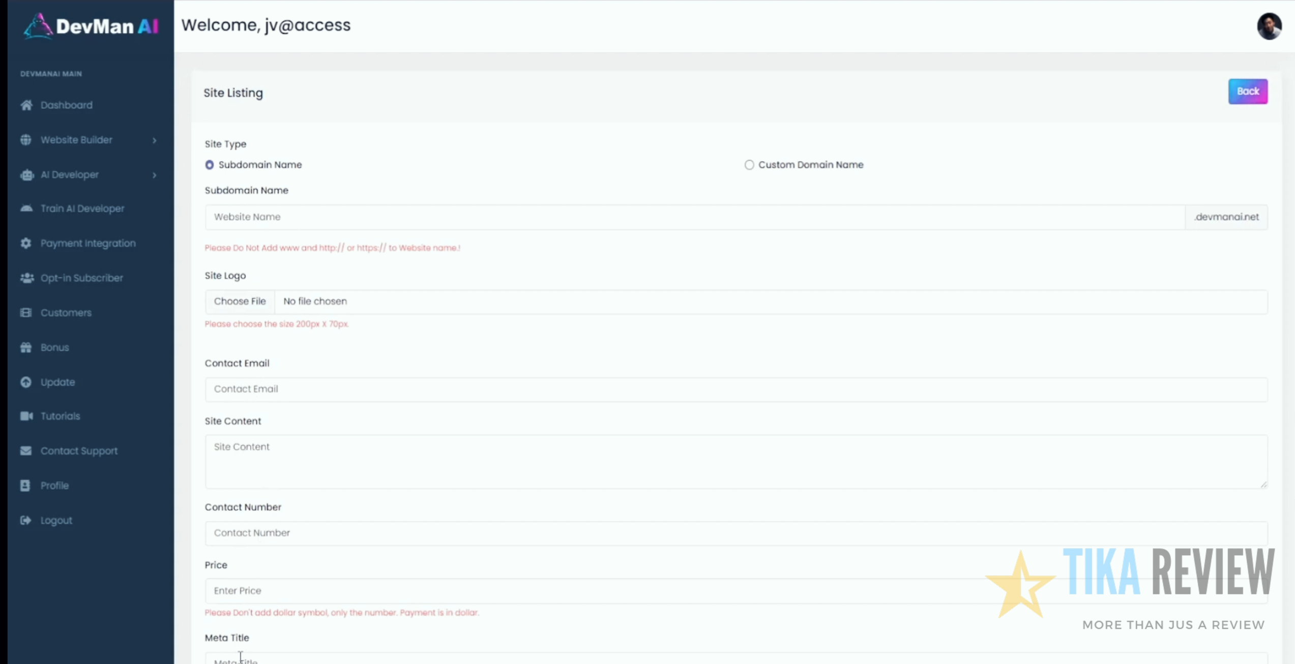 DevMan AI Review: AI Dev Team for Instant Success?