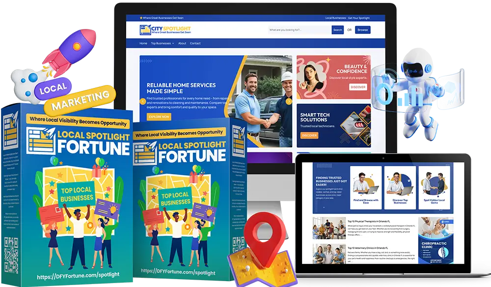 Local Spotlight Fortune Review: DFY Site for Biz Success