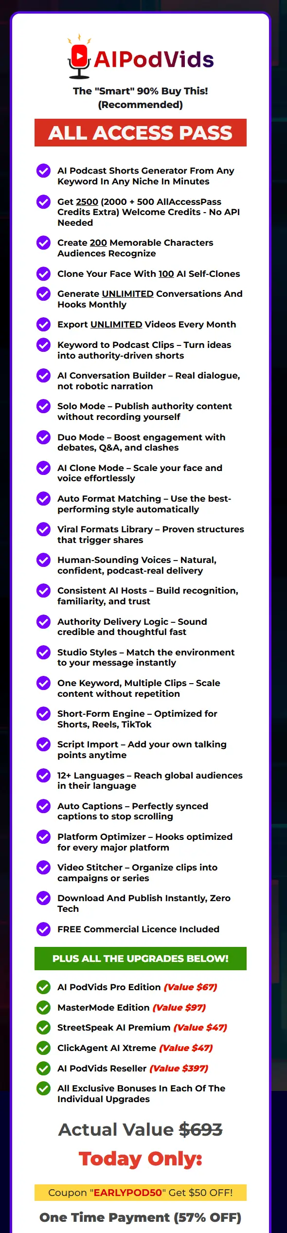 Ai Podvids - Premium: Unlock Ultimate Video Creation Power